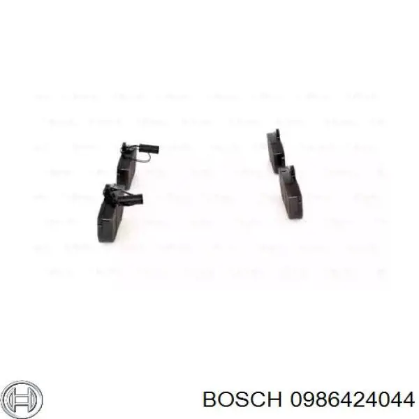 0986424044 Bosch pastillas de freno delanteras