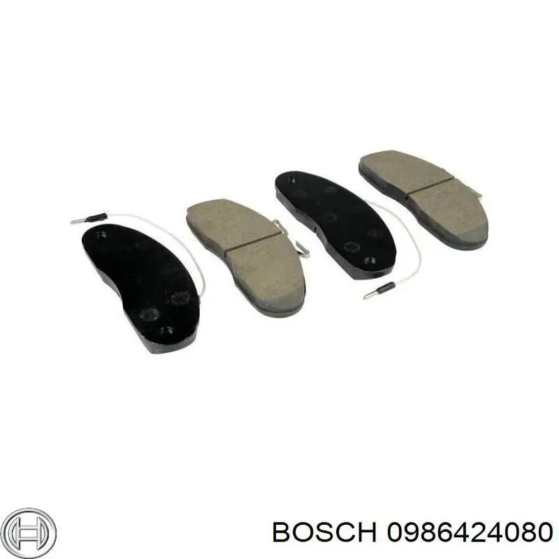 0986424080 Bosch pastillas de freno delanteras