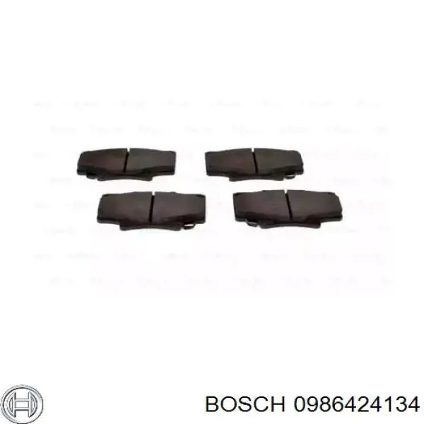 0986424134 Bosch pastillas de freno delanteras