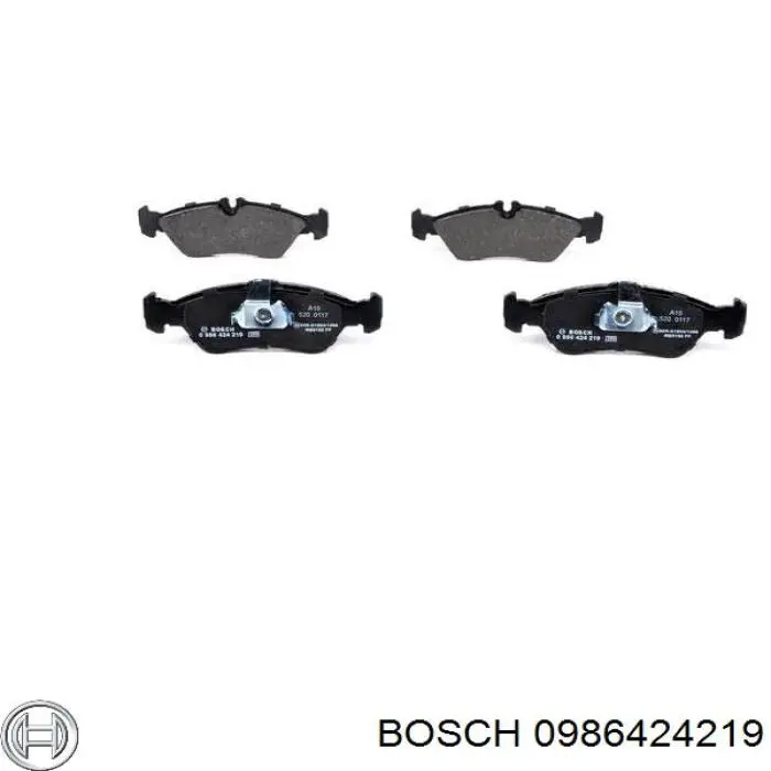 0986424219 Bosch pastillas de freno traseras