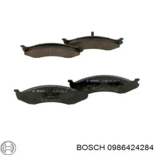 0986424284 Bosch pastillas de freno delanteras