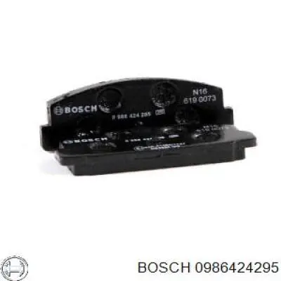 0986424295 Bosch pastillas de freno traseras