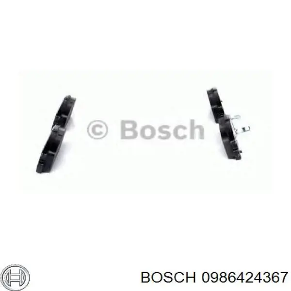 0986424367 Bosch pastillas de freno traseras