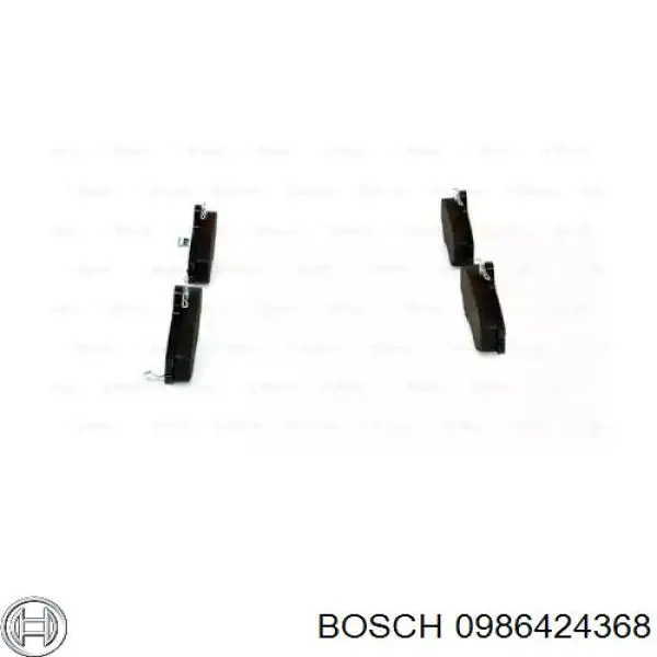 0986424368 Bosch pastillas de freno delanteras