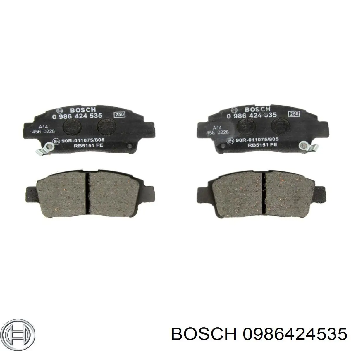 0986424535 Bosch pastillas de freno delanteras