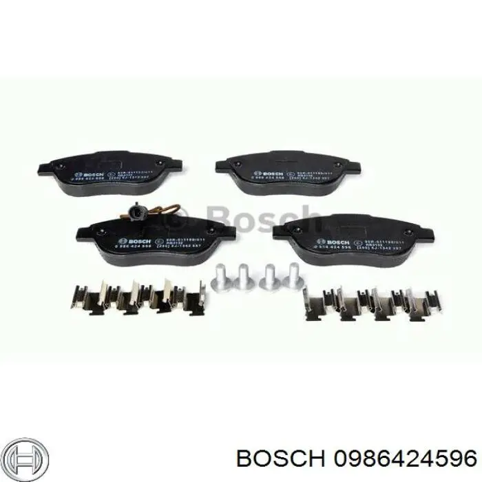 0986424596 Bosch pastillas de freno delanteras