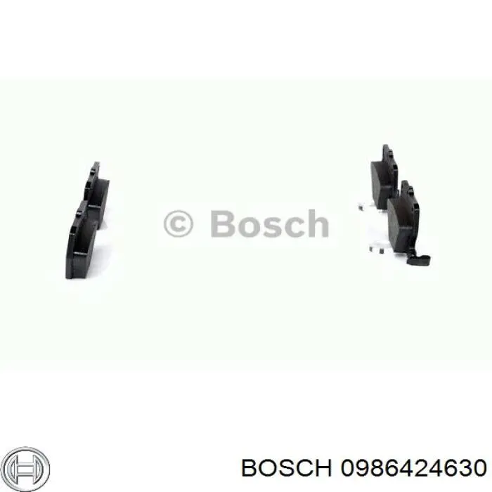 0986424630 Bosch pastillas de freno traseras