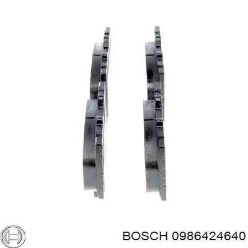 0986424640 Bosch pastillas de freno delanteras