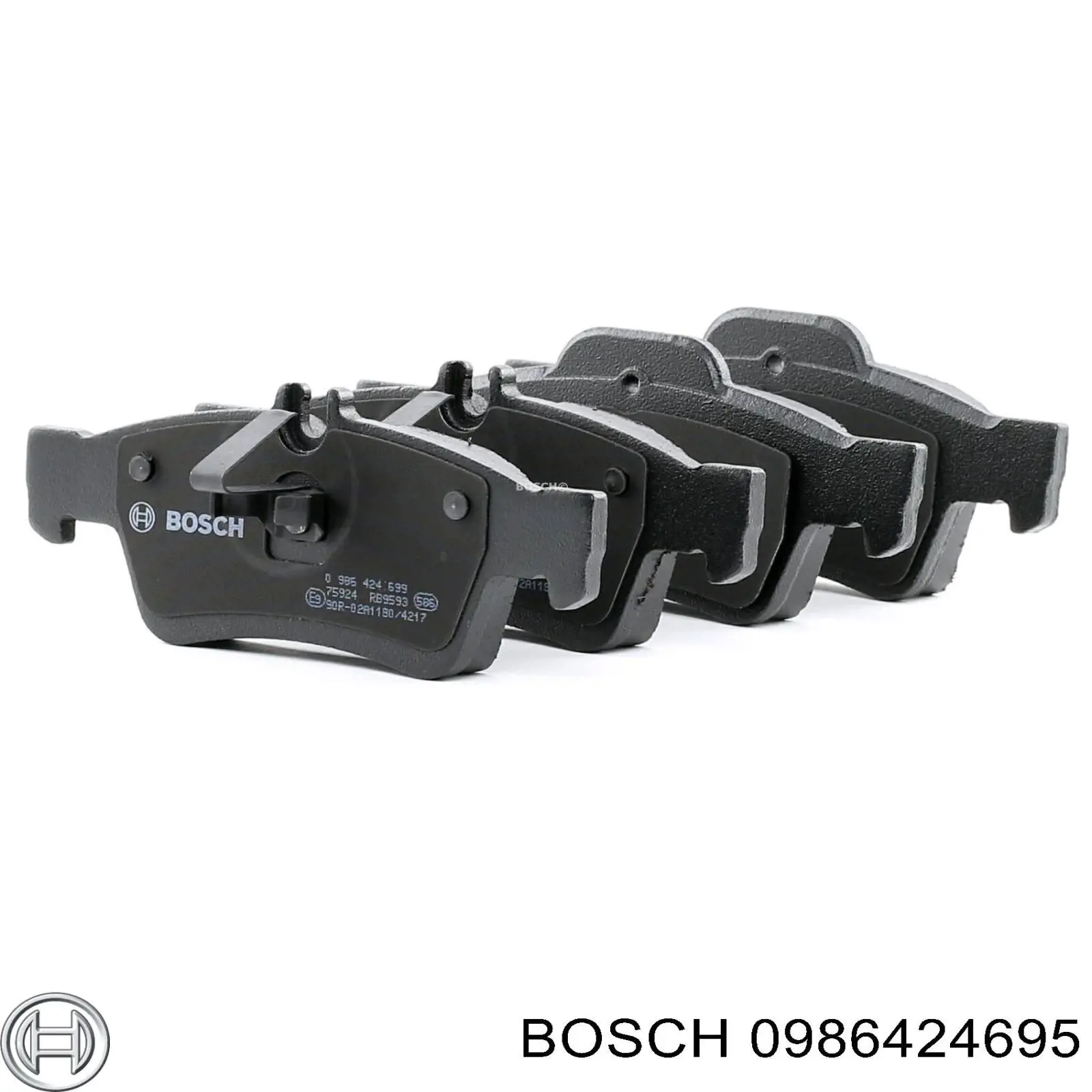 0 986 424 695 Bosch pastillas de freno delanteras