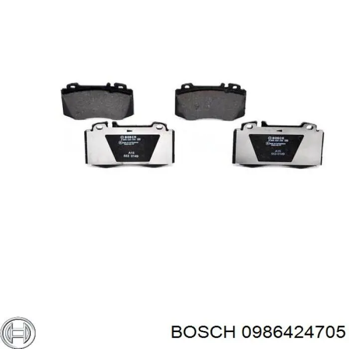 0986424705 Bosch pastillas de freno delanteras