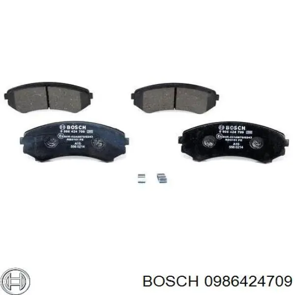 0986424709 Bosch pastillas de freno delanteras