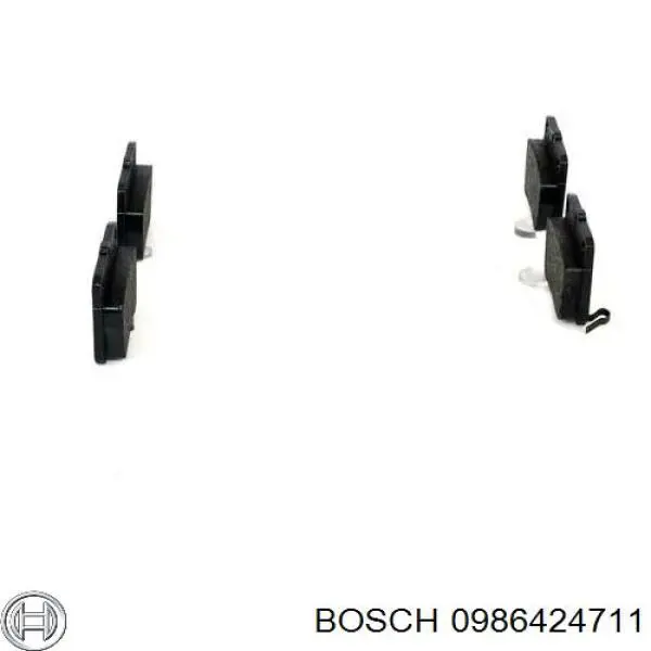 0986424711 Bosch pastillas de freno traseras