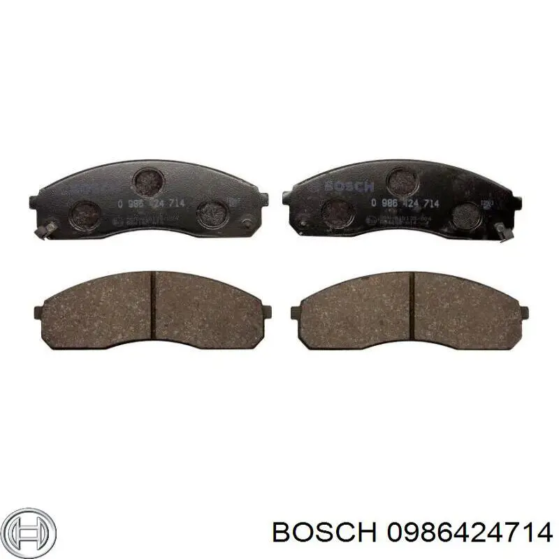 0986424714 Bosch pastillas de freno delanteras