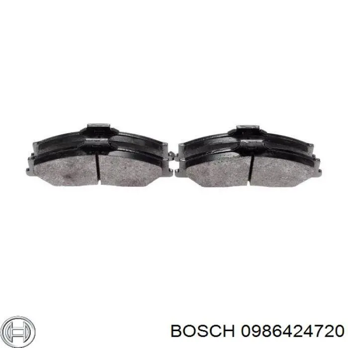 0986424720 Bosch pastillas de freno delanteras