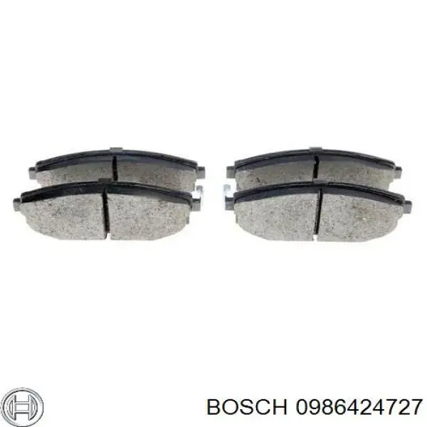 0 986 424 727 Bosch pastillas de freno delanteras