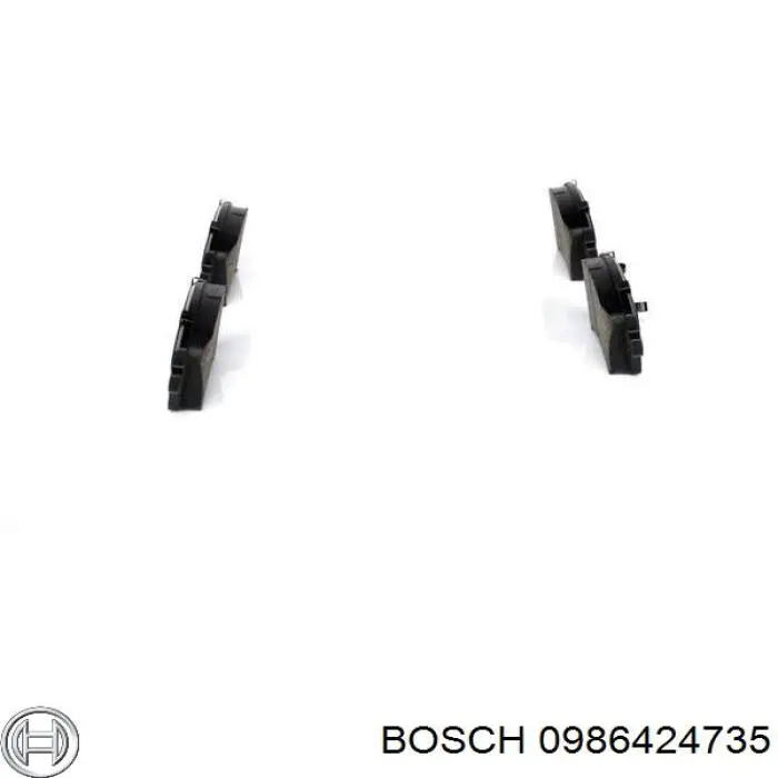 0986424735 Bosch pastillas de freno delanteras