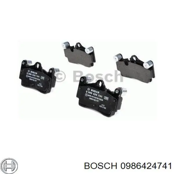 0986424741 Bosch pastillas de freno traseras