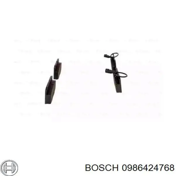 0986424768 Bosch pastillas de freno delanteras