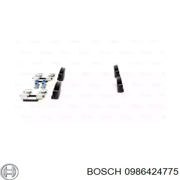 0986424775 Bosch pastillas de freno traseras