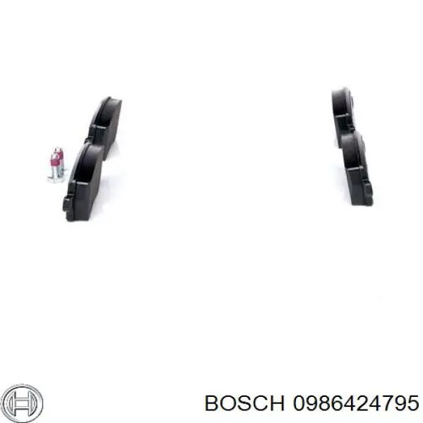 0986424795 Bosch pastillas de freno delanteras