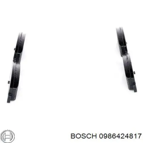 0986424817 Bosch pastillas de freno traseras