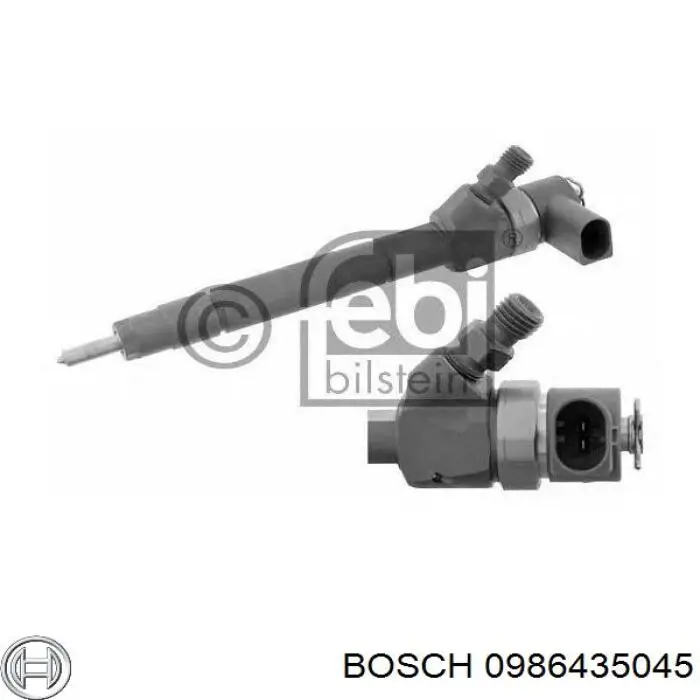 0986435045 Bosch inyector de combustible