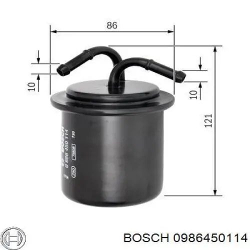 0986450114 Bosch filtro combustible