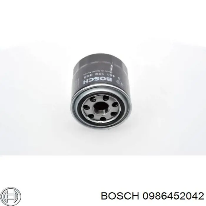 0986452042 Bosch filtro de aceite