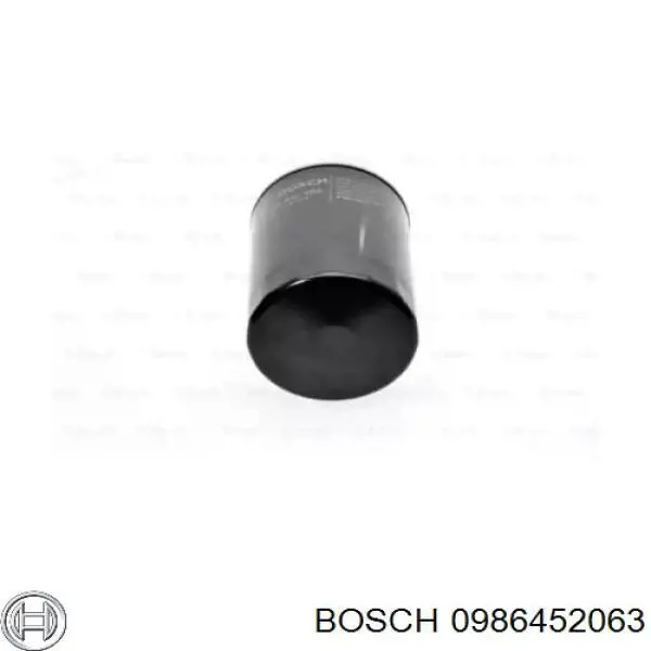 0986452063 Bosch filtro de aceite