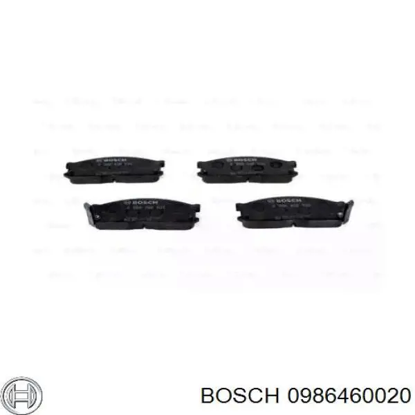 0986460020 Bosch pastillas de freno delanteras