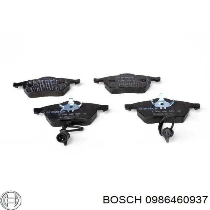 0 986 460 937 Bosch pastillas de freno delanteras