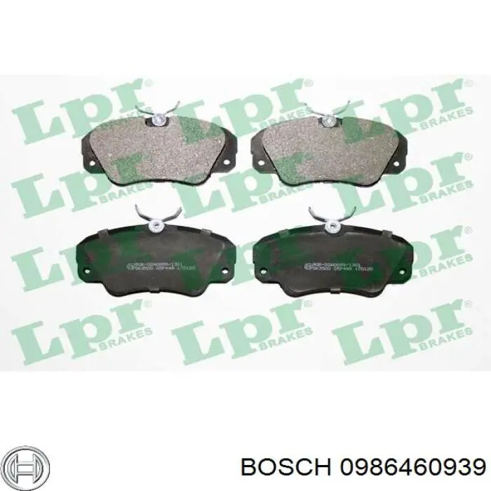 0986460939 Bosch pastillas de freno delanteras