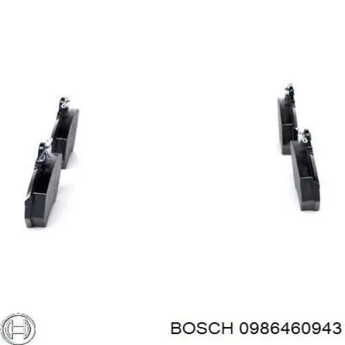 0986460943 Bosch pastillas de freno delanteras