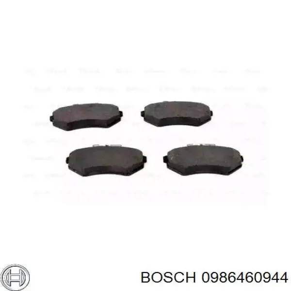 0986460944 Bosch pastillas de freno delanteras