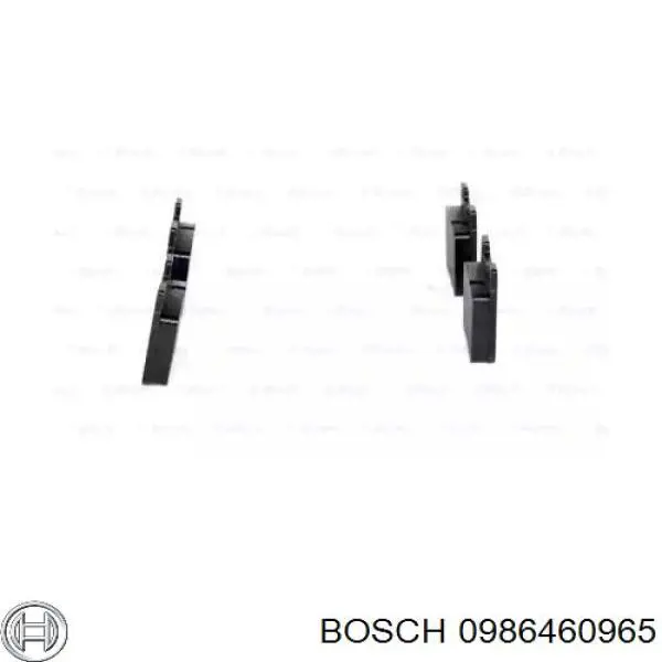 0986460965 Bosch pastillas de freno traseras