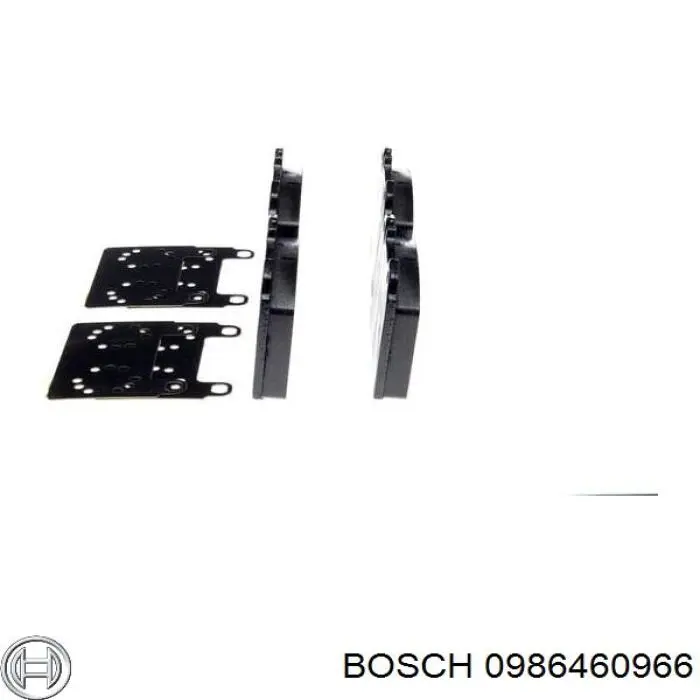 0 986 460 966 Bosch pastillas de freno delanteras