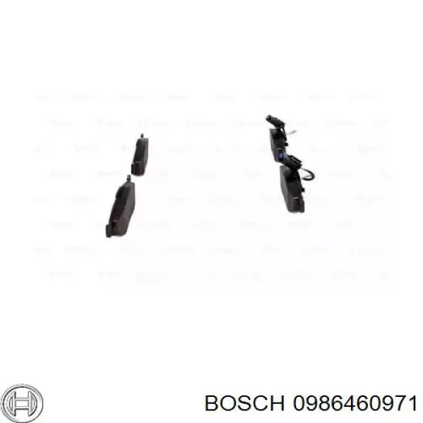 0986460971 Bosch pastillas de freno delanteras