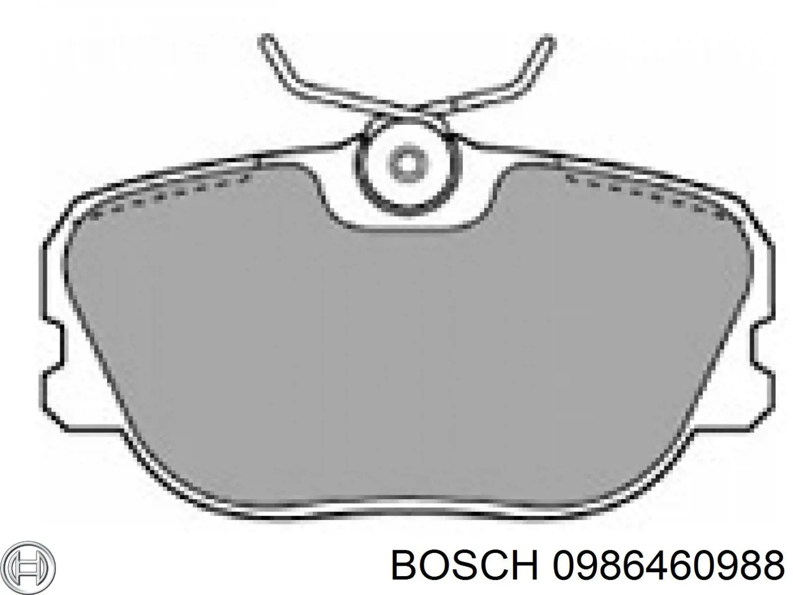 0986460988 Bosch pastillas de freno delanteras