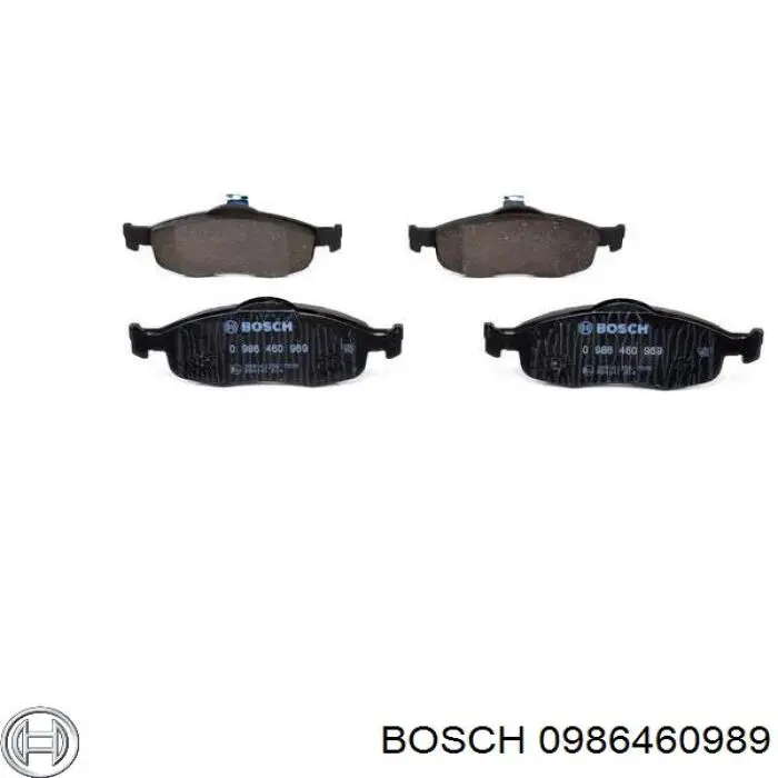 0986460989 Bosch pastillas de freno delanteras