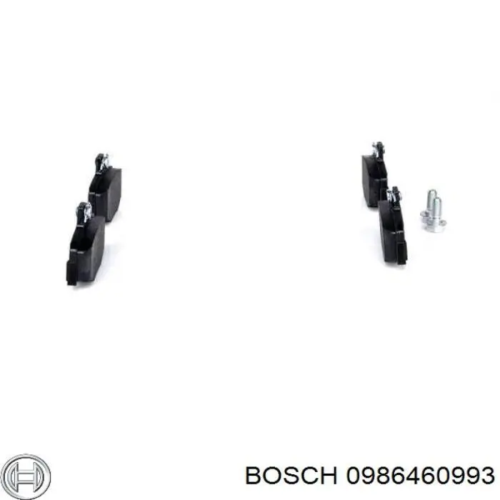 0986460993 Bosch pastillas de freno traseras