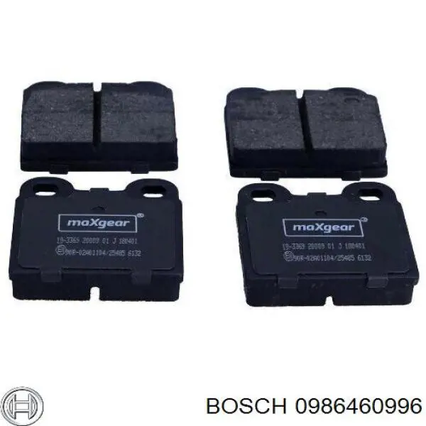 0986460996 Bosch pastillas de freno traseras