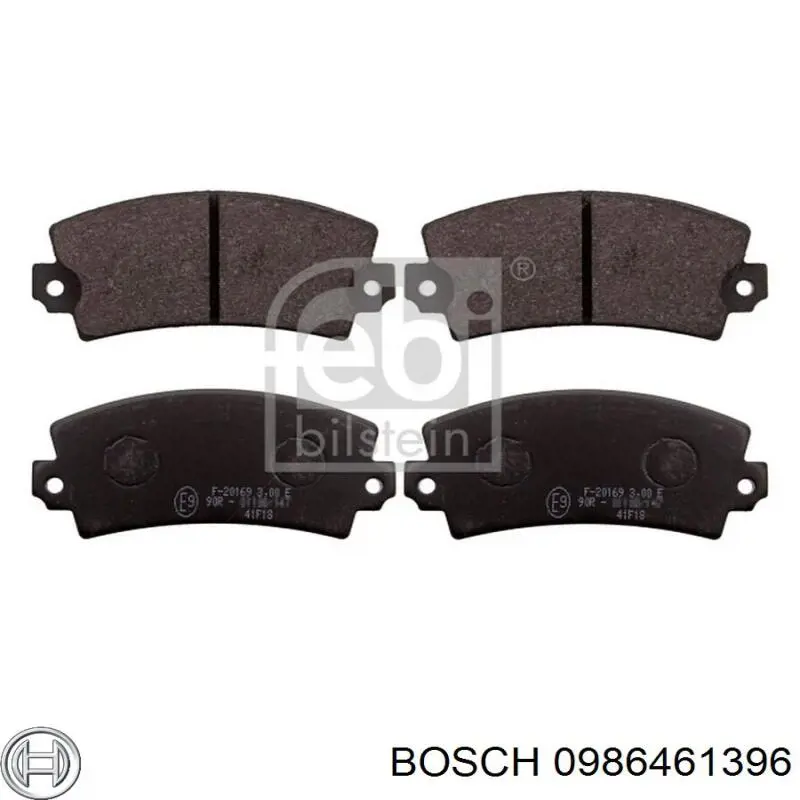 0986461396 Bosch pastillas de freno delanteras