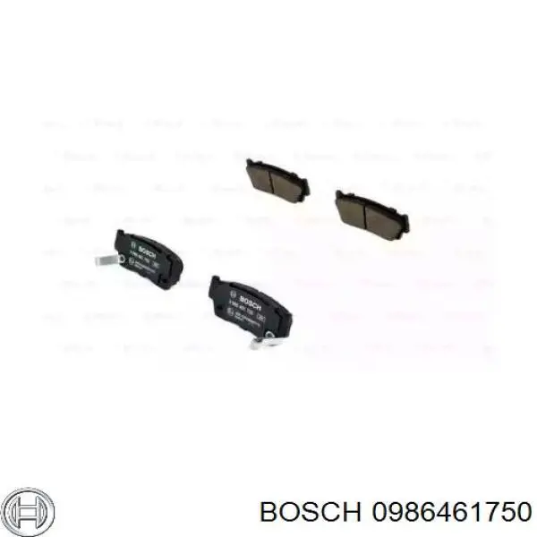 0986461750 Bosch pastillas de freno delanteras