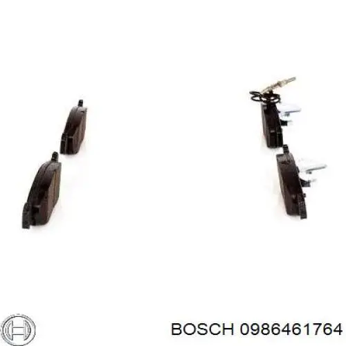 0986461764 Bosch pastillas de freno delanteras