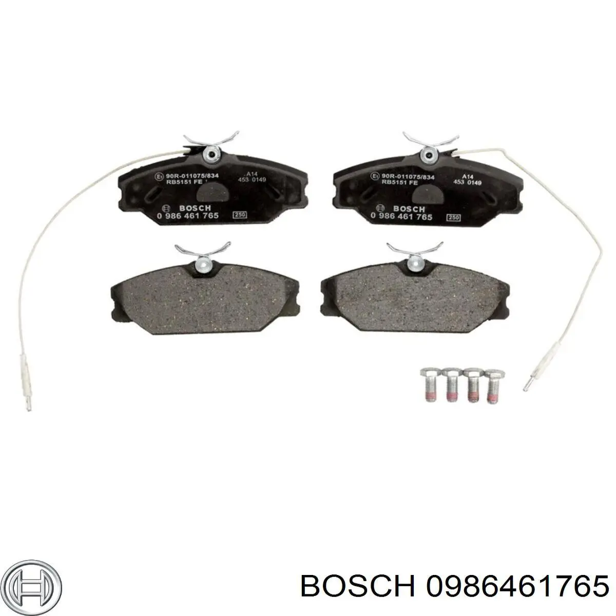 0986461765 Bosch pastillas de freno delanteras