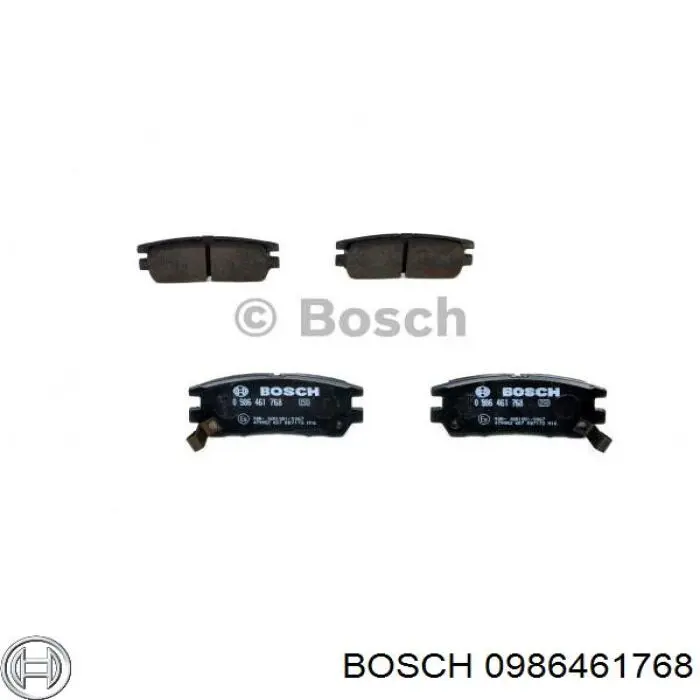 0986461768 Bosch pastillas de freno traseras