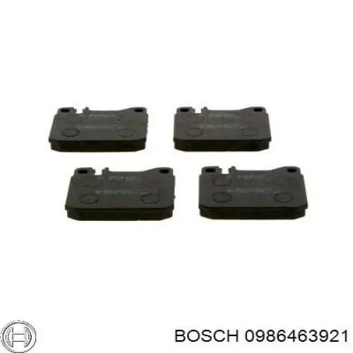 0 986 463 921 Bosch pastillas de freno delanteras