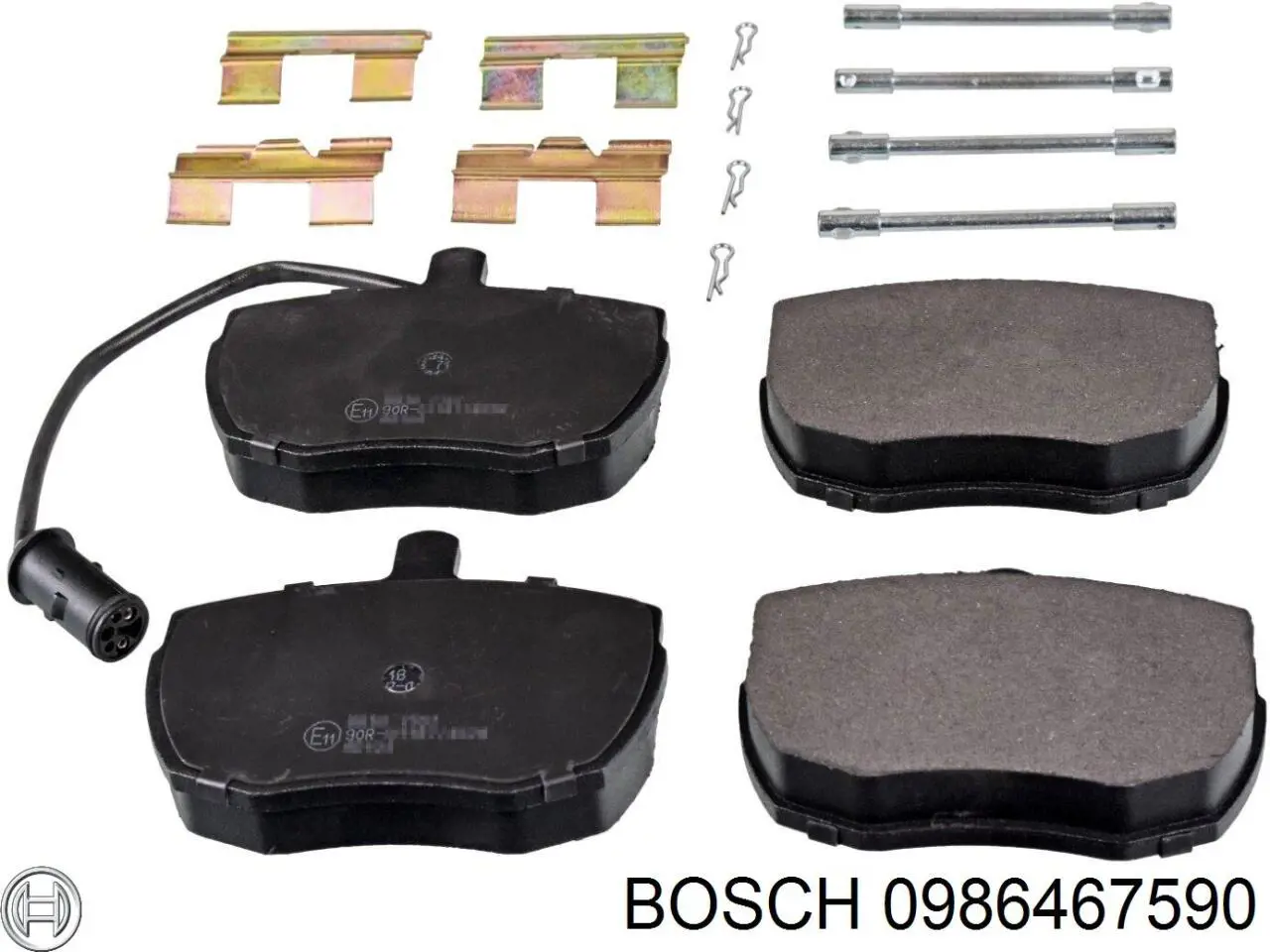 0986467590 Bosch pastillas de freno delanteras