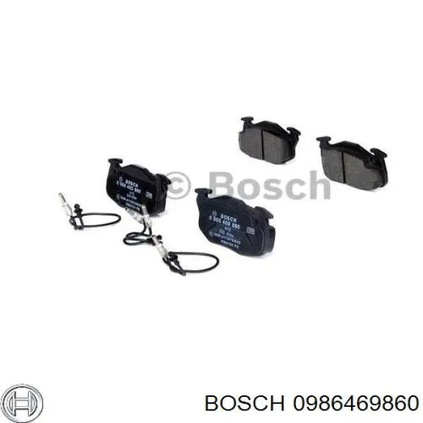 0986469860 Bosch pastillas de freno delanteras