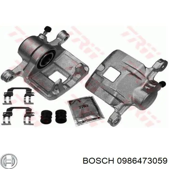 0 986 473 059 Bosch pinza de freno trasera izquierda